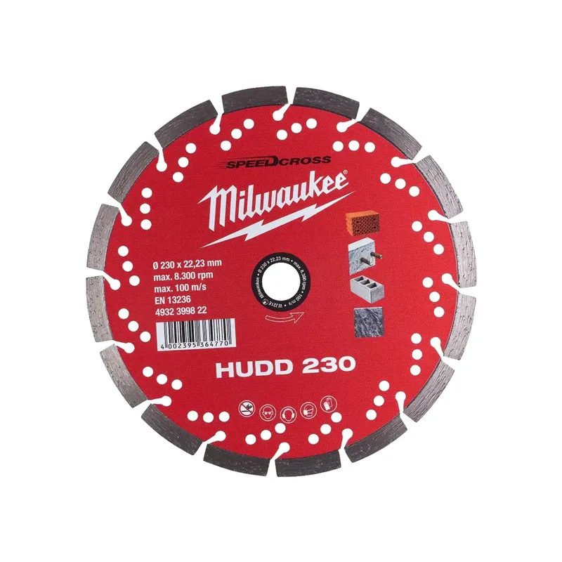 Speedcross Diamanttrennscheibe HUDD 230 mm (für harte Materialien) by Milwaukee – product image