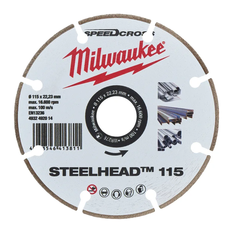 STEELHEAD™ 115 x 22,23 x 1,5 mm Diamantschijf - Speedcross - 4932492014 fra Milwaukee – produktbillede