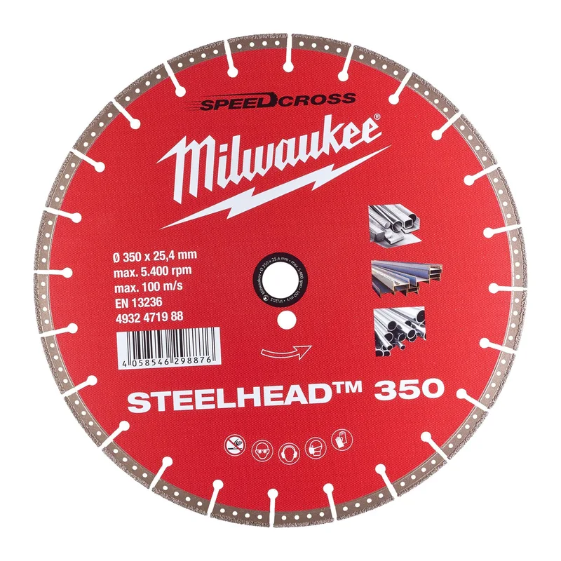STEELHEAD™ 350 x 25,4 x 2,8 mm Diamantschijf - Speedcross - 4932471988 van Milwaukee – productafbeelding