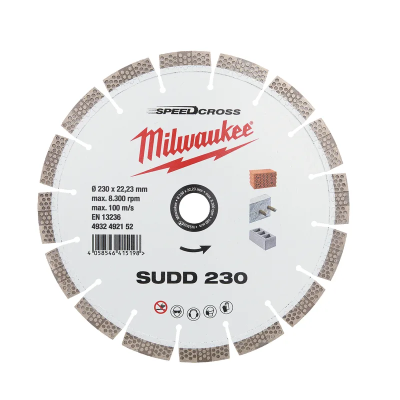 SUDD 230 x 22,23 x 3,4 mm Diamantschijf - SpeedCross - 4932492153 de Milwaukee – image du produit