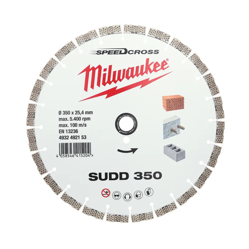 SUDD 350 x 25,4 x 3,4 mm Diamantschijf - SpeedCross - 4932492153 de Milwaukee – image du produit