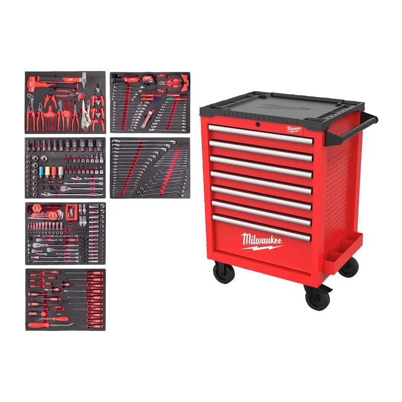 TOOLGUARD™ 337-delig Gevulde stalen gereedschapswagen 69 cm - 4932500754 von Milwaukee – Produktbild
