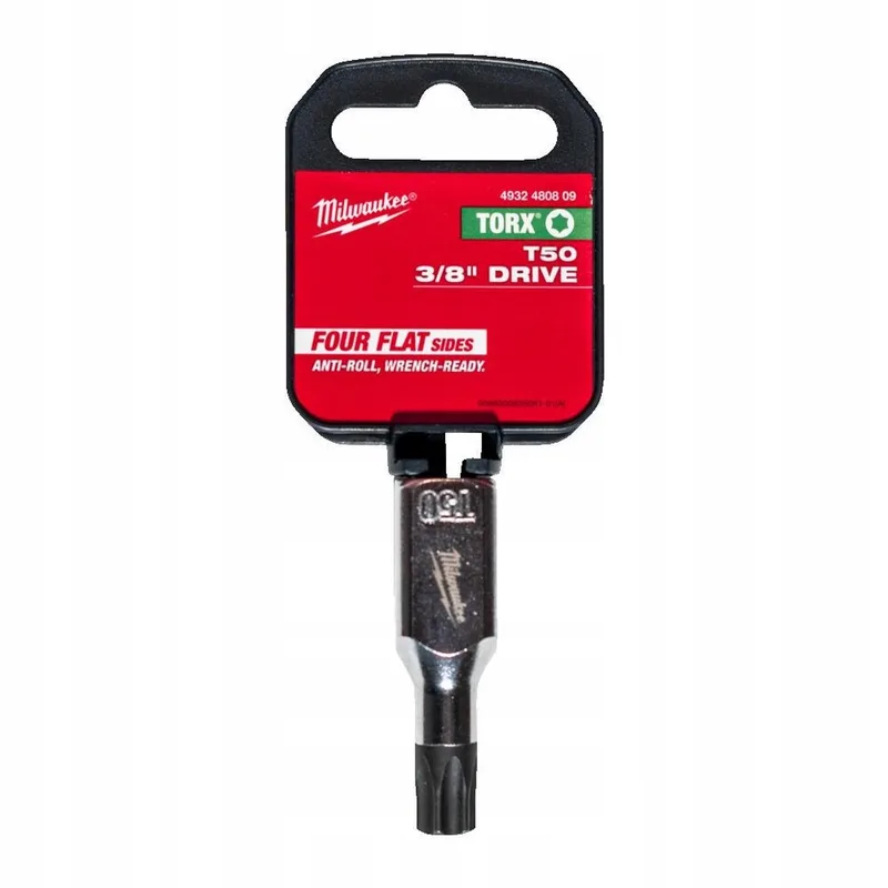 Torx Bit-dopsleutel - 3/8" - T50 - FOUR FLAT™ by Milwaukee – product image