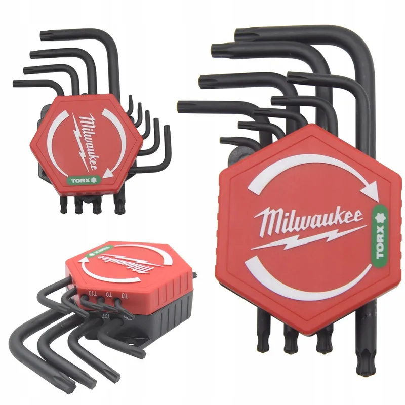 Torx Inbussleutel Set Gebogen T8-T40 9 Stuks von Milwaukee – Produktbild