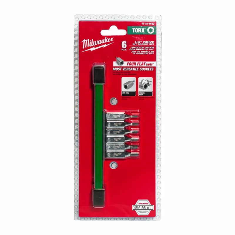 Torx Serie - Torx Dopsleutel Set - 1/4 inch - 6-delig by Milwaukee, Silver – product image