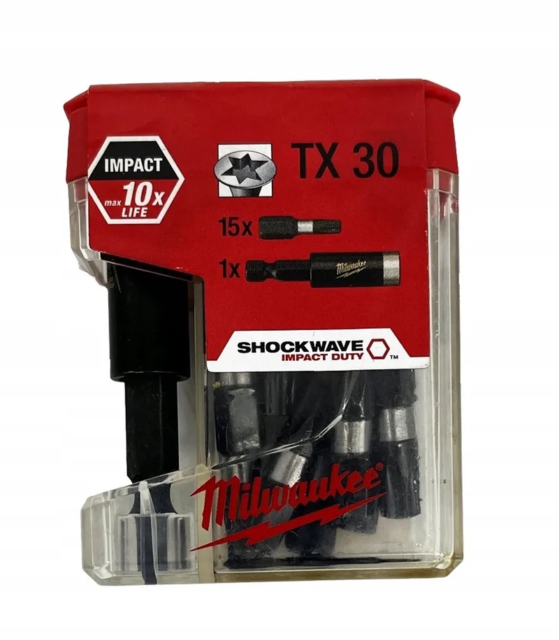 Torx TX30 Bitset met Magnetische Houder (16 stuks) by Milwaukee – product image