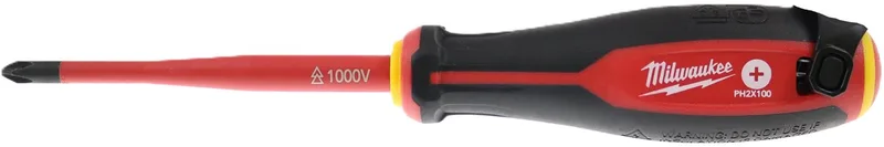 Tri-Lobe VDE Schroevendraaier PH2x100 - 4932478722 by Milwaukee, Blue – product image