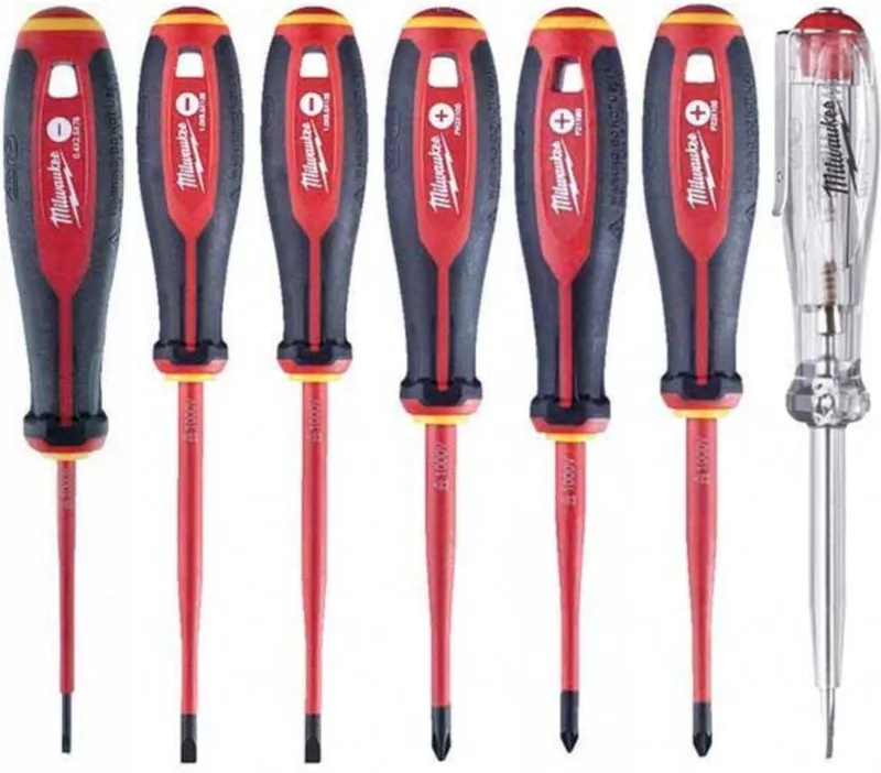 Tri-Lobe VDE Schroevendraaier PZ SET - 7-delig - 4932478738 von Milwaukee, Schwarz – Produktbild