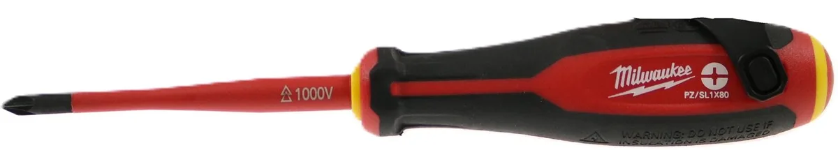 Tri-Lobe VDE Schroevendraaier PZ/SL1x80 - 4932478735 från Milwaukee, Blå – produktbild