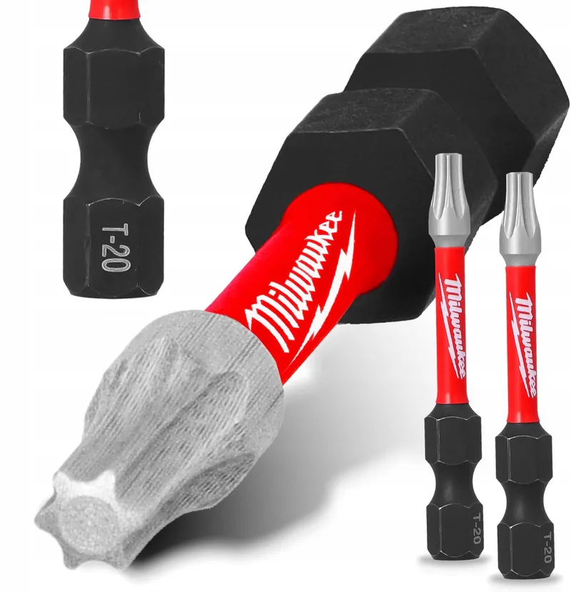 TX20 Impact Bits 50mm - 2 stuks - Magnetisch de Milwaukee – image du produit