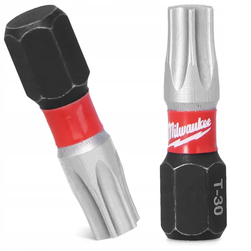TX30 Impact Bits 25mm Torx Magnetisch 25 Stuks van Milwaukee – productafbeelding