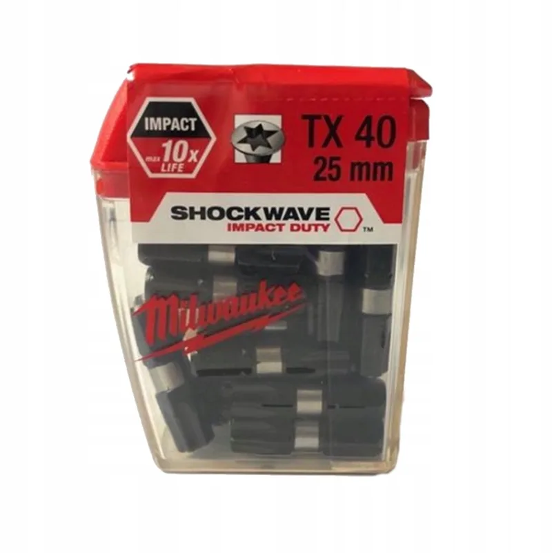 TX40 Slagmoer-bit 25 mm 1/4" zeskant Impact Shockwave by Milwaukee – product image