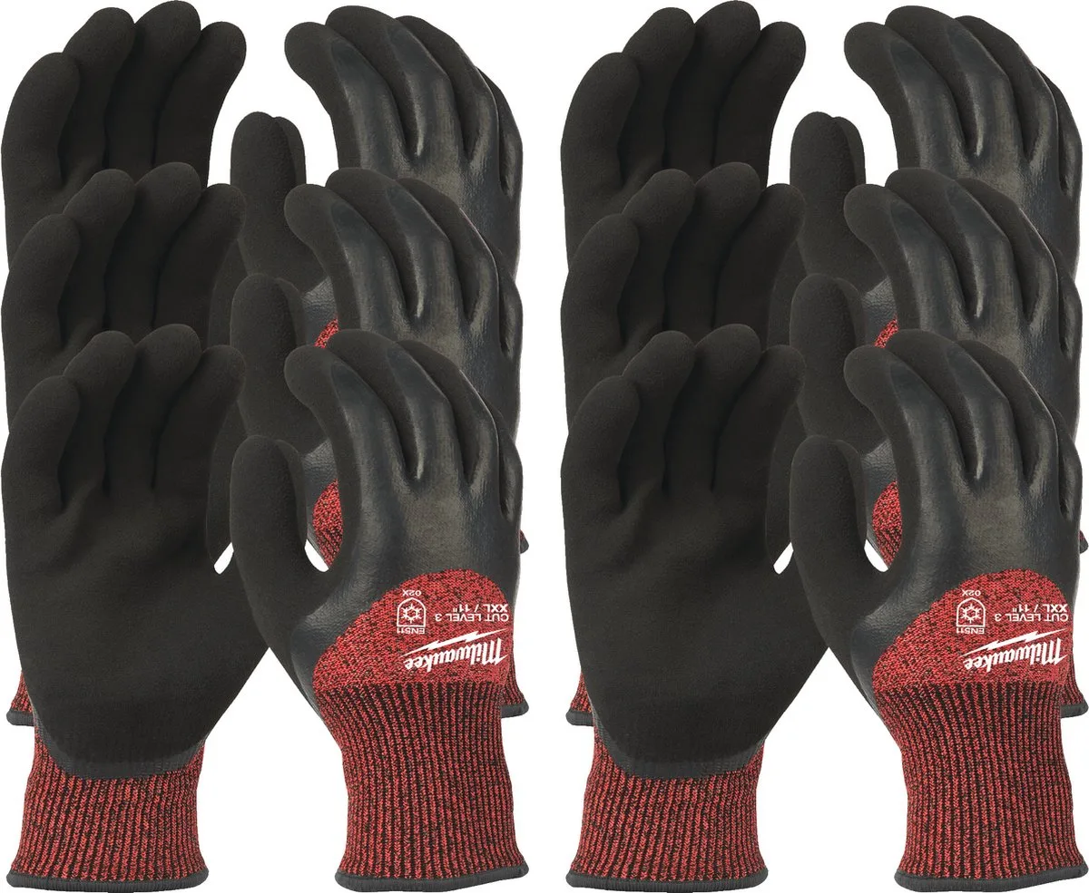 Winter snijklasse 3 gedimde werkhandschoenen 12 Pack Winter Cut Level 3 Handschoenen-XXL / 11 - 4932471613 de Milwaukee, Bleu – image du produit