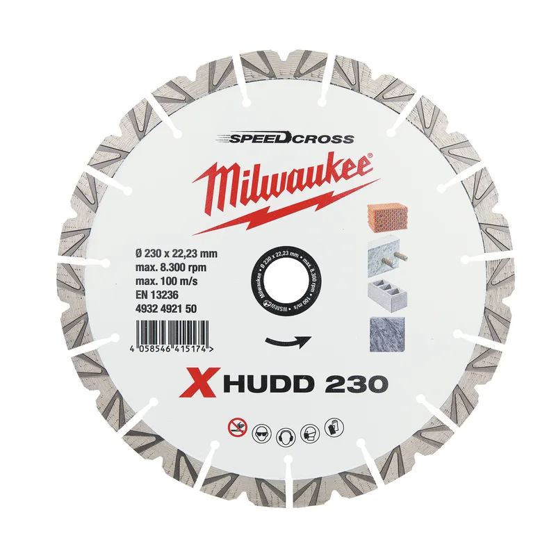 XHUDD 230 x 22,23 x 2,6 mm Diamantschijf - Speedcross - 4932492150 de Milwaukee – image du produit