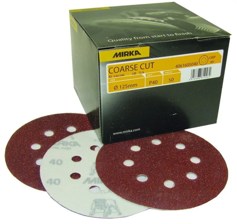 Coarse Cut Schuurschijven 125mm met 8 gaten - P60 von Mirka – Produktbild