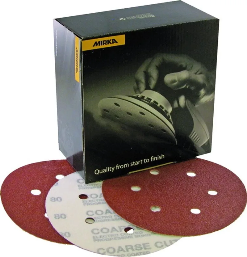 Coarse Cut Schuurschijven 150mm met 6 gaten - P80 von Mirka – Produktbild