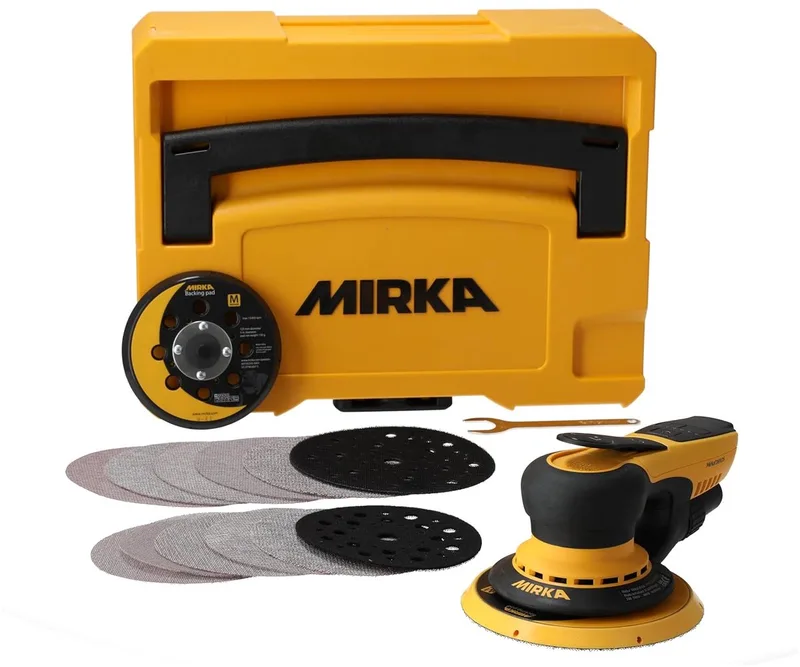 DEROS II 5650 Excentrische Schuurmachine in Koffer van Mirka – productafbeelding