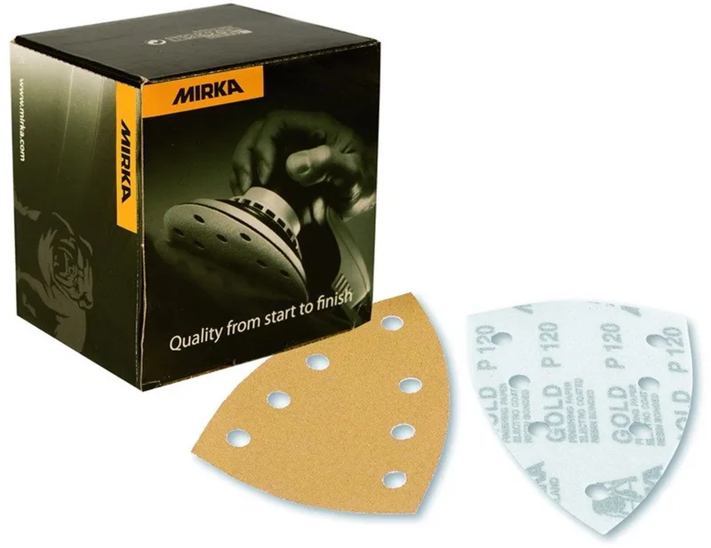 Gold Delta Schuurpapier 100x152mm met 7 gaten - P60 by Mirka – product image