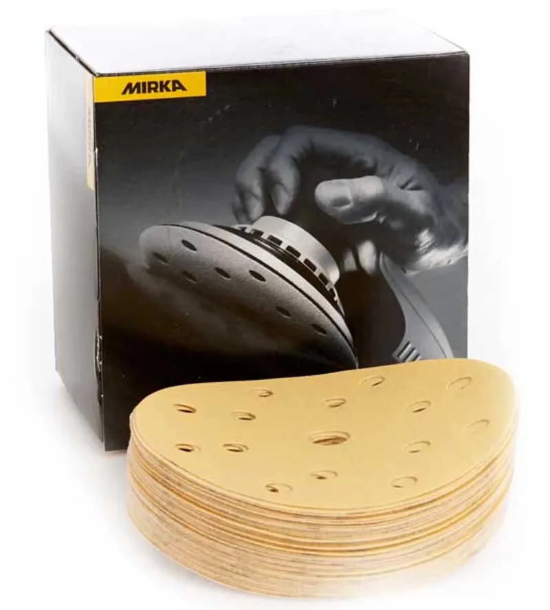 Gold Schuurschijven 125mm met 17 gaten - P180 de Mirka – image du produit
