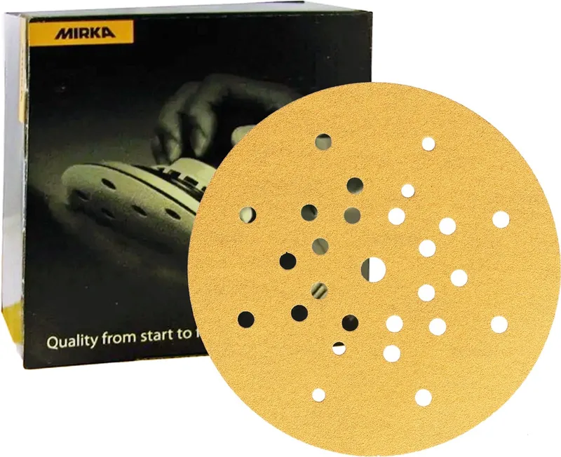 Gold Schuurschijven 225mm met 27 gaten - P40 de Mirka – image du produit
