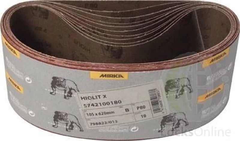 HIOLIT X Schuurband 105x620mm Bruin per 10 stuks - P80 by Mirka – product image