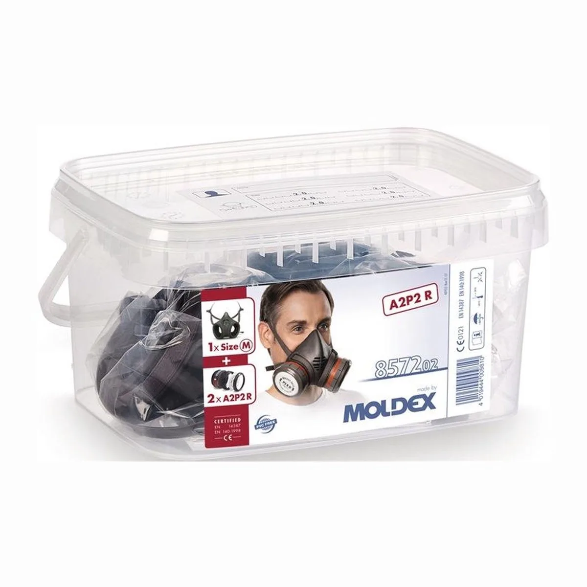 ademluchtdoos 857202 A2P2 R D - Serie 8000 1x 800201 2x 80... de Moldex – image du produit