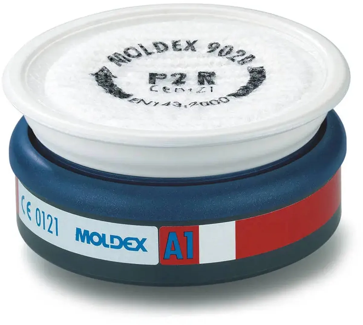 Combinatiefilter Moldex 9120 A1-P2 R easylock van Moldex, Grijs, Blauw – productafbeelding