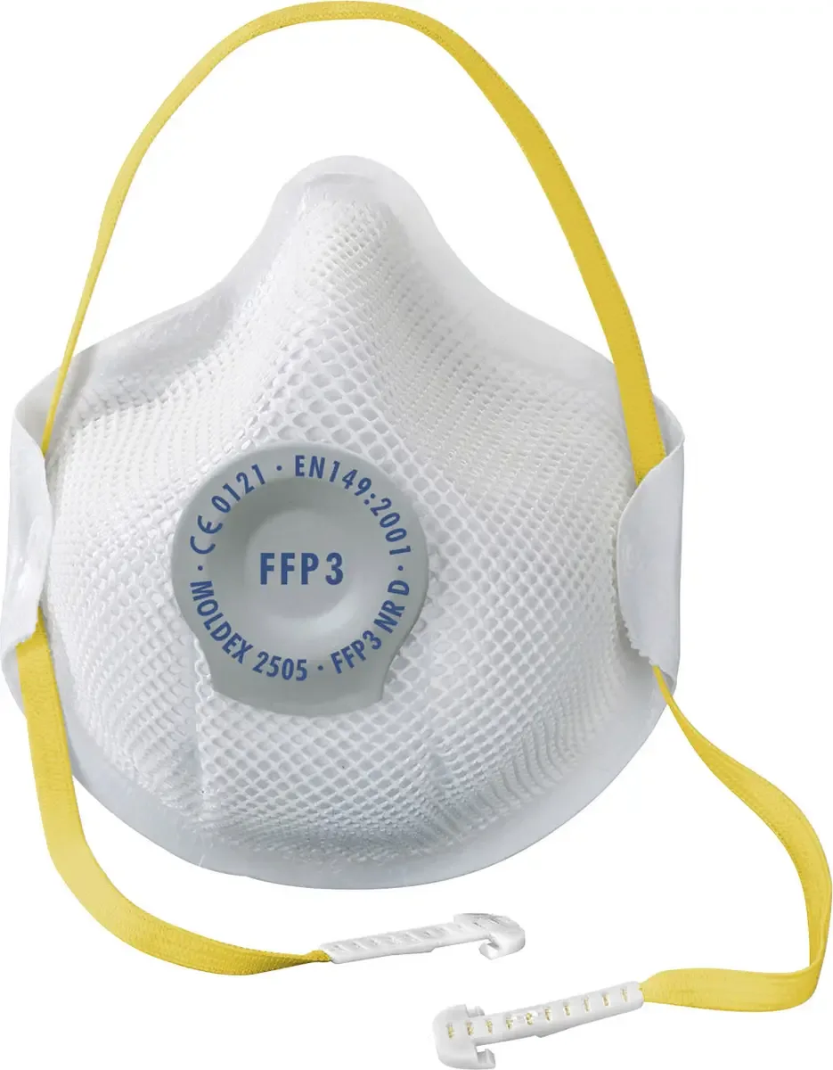 Smart 250501 Fijnstofmasker met ventiel FFP3 D 10 stuk(s) EN 149:2001, EN 149:2009 DIN 149:2001, DIN 149:2009 van Moldex – productafbeelding