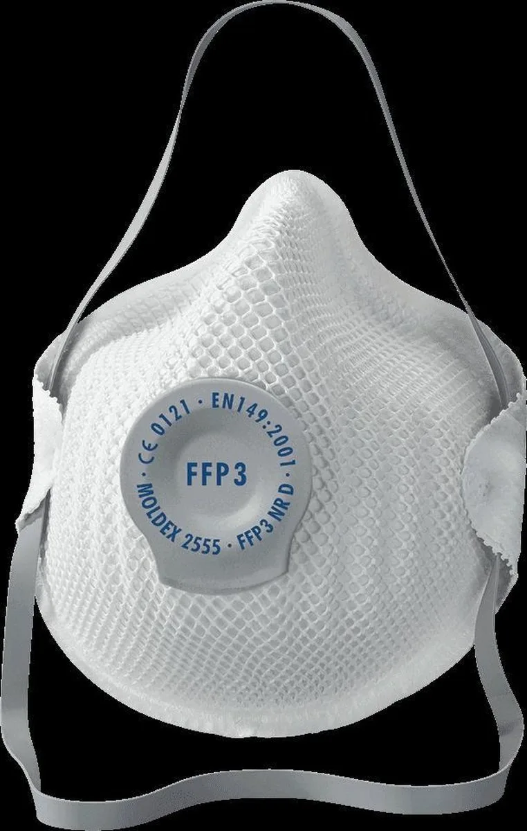 stofmasker - 2555 Classic - FFP3-Nr-D - met ventiel de Moldex, Een Kleur – image du produit