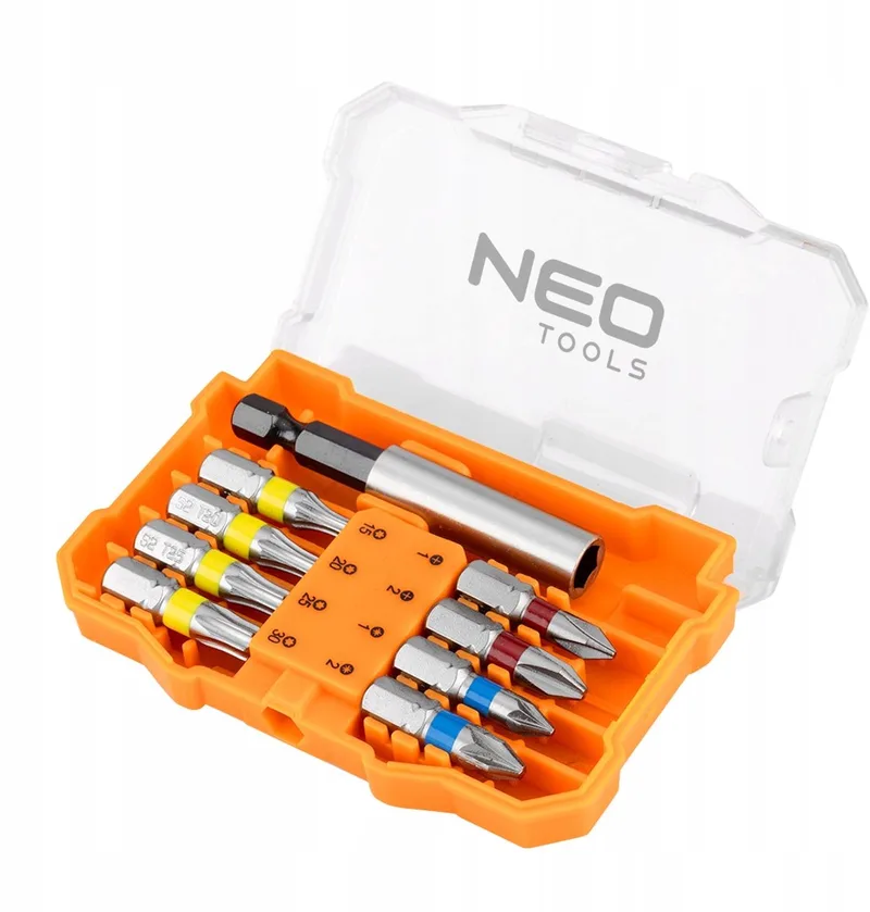 Bitset 10 delig, 25mm Bits & 60mm Verlengstuk de Neo Tools – image du produit