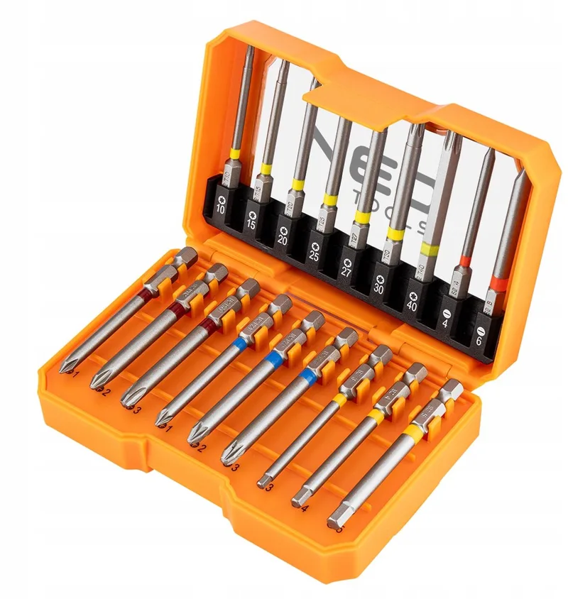 Bitset 18 Delen - 75mm - 1/4" HEX - S2 Staal by Neo Tools – product image