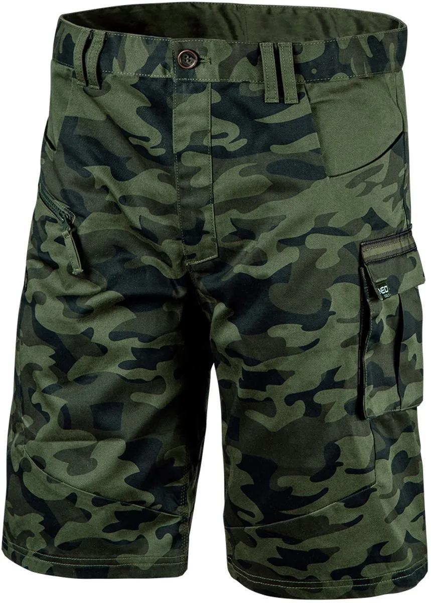 Camo - Werkshort - Uniek Camouflagepatroon - Meerdere Zakken - Elastische Tailleband by Neo Tools – product image