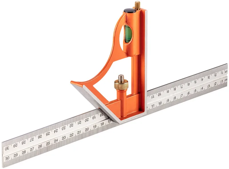 Combinatie schrijfhaak/winkelhaak - 300mm van Neo Tools, Blauw – productafbeelding