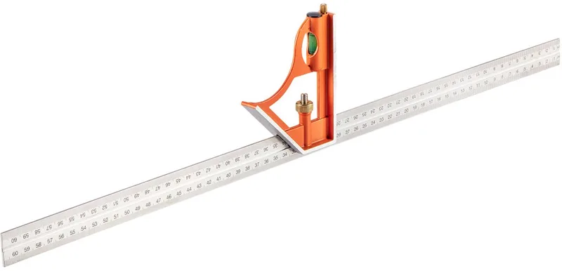 Combinatie schrijfhaak/winkelhaak 60cm van Neo Tools, Oranje – productafbeelding