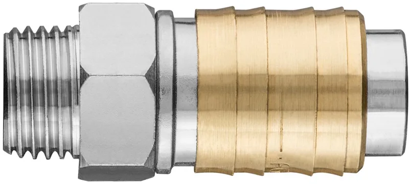 Compressor Accessoire - Snelkoppeling - Roestvrij - M 3/8" van Neo Tools – productafbeelding