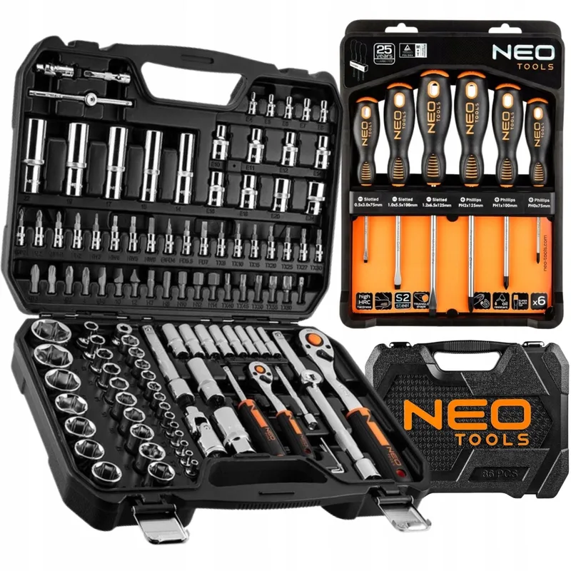 Doppelsleutel Set 110 Delen + 6 Schroevendraaiers by Neo Tools – product image