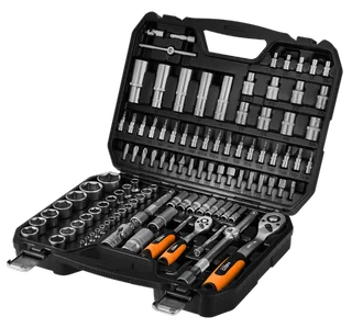 Doppenset 1/4"– 1/2" 110-delig von Neo Tools – Produktbild 1 von 7