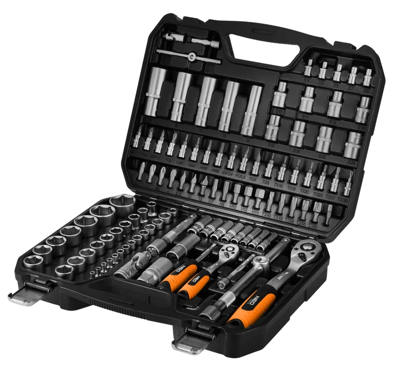 Doppenset 1/4"– 1/2" 110-delig von Neo Tools – Produktbild 1 von 7
