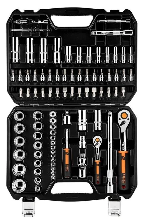 Doppenset 1/4"-1/2" 86 Delig 10-060 fra Neo Tools – produktbillede 7 af 7