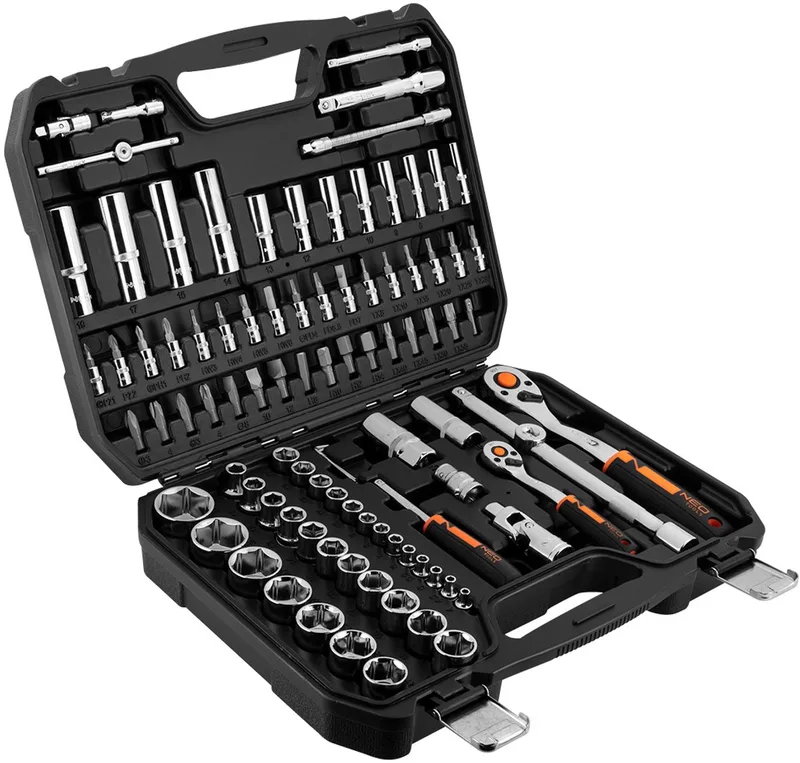 Doppenset 86 Delen CrV met Koffer 1/4" & 1/2" by Neo Tools – product image