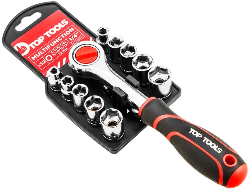 Dopsleutelset - 1/4 Inch - 12 Delig - Staal by Neo Tools, Black – product image