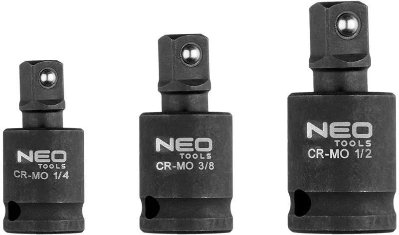 Dopsleutelset - 3 Stuks - Staal - 1/4", 3/8", 1/2" von Neo Tools – Produktbild