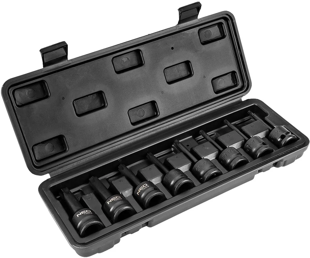 Dopsleutelset - Torx Impact Klauwen - 1/2" - 8 stuks by Neo Tools, Neutraal – product image