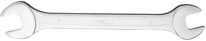 Dubbelzijdige Steeksleutel - 6 x 7 mm - Chromo Vanadium Staal - DIN 3110 von Neo Tools – Produktbild