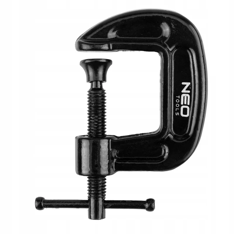 G-Klem 25mm 1" Gietijzeren Lijmklem 45-550 by Neo Tools, Black – product image