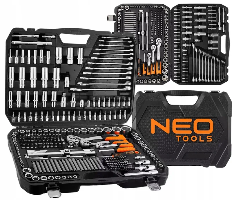 Gereedschapset 300 Delen - Doppen, Ratels & Bits - CrV Staal by Neo Tools – product image