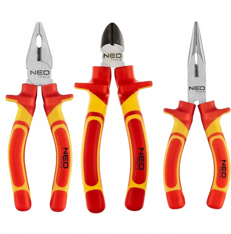 Gereedschapset: Tangen 160mm 1000V CrV, 3 Delig de Neo Tools – image du produit