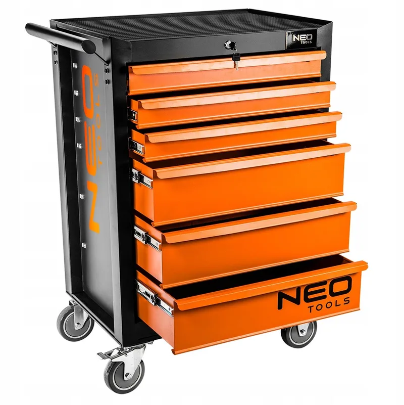 Gereedschapskast NEO met 6 laden, 68x46x103 cm, 280 kg draagvermogen de Neo Tools, Neutraal – image du produit
