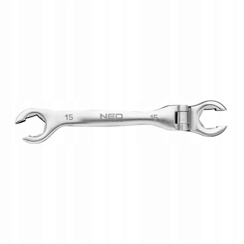 gereedschapsring/steeksleutel met scharnier 15 mm CrV-staal by Neo Tools – product image