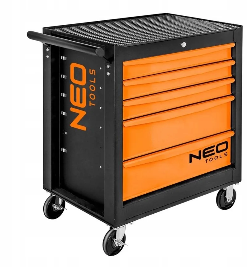 Gereedschapswagen 5 Lades 68cm Breed - Robuust & Mobiel by Neo Tools, Black – product image